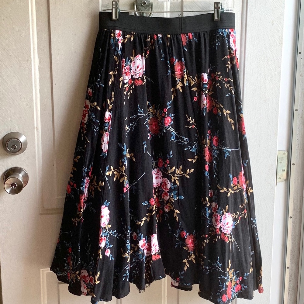 Torrid Spring Floral A-Line Skirt